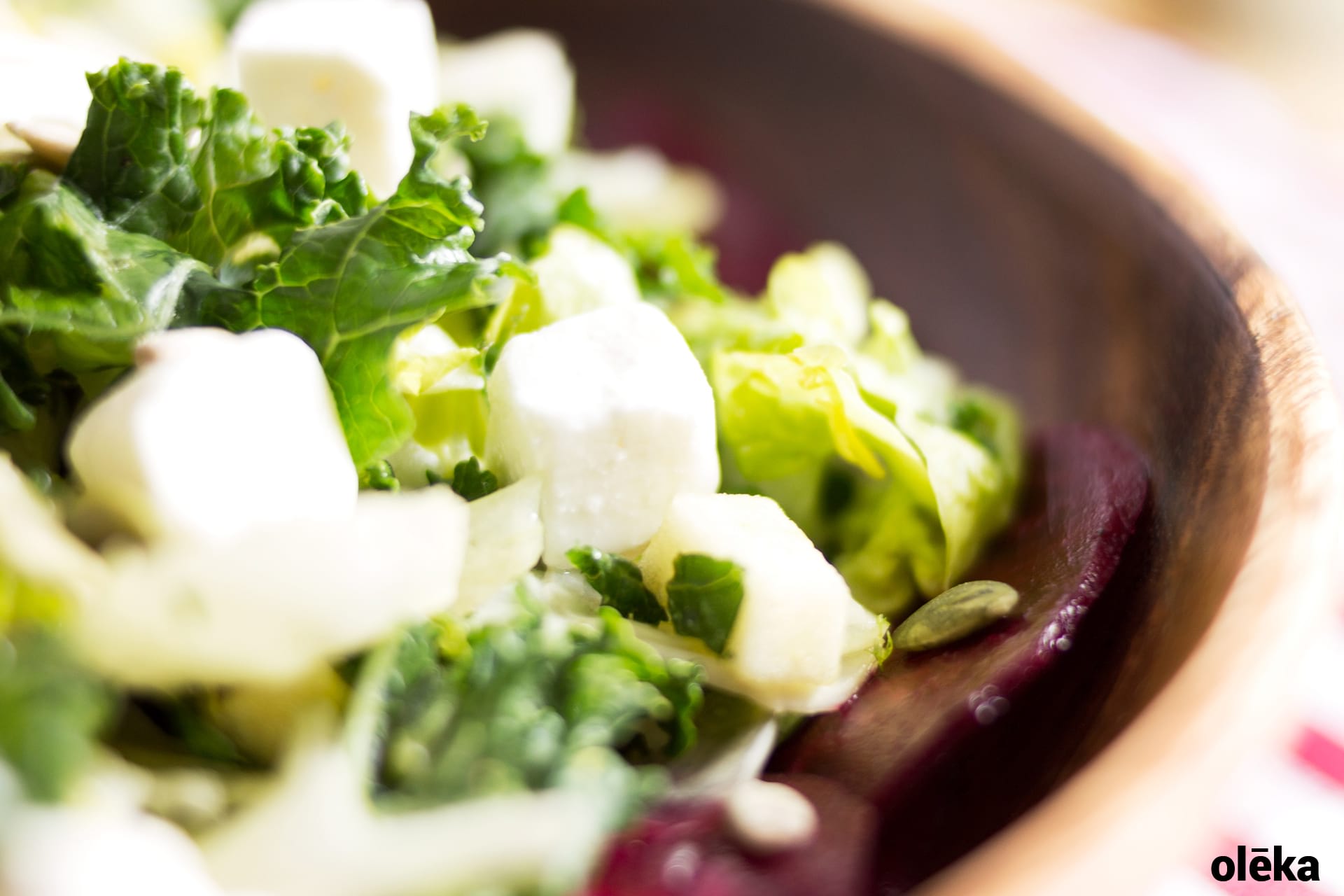 ensalada de otono de remolacha y kale